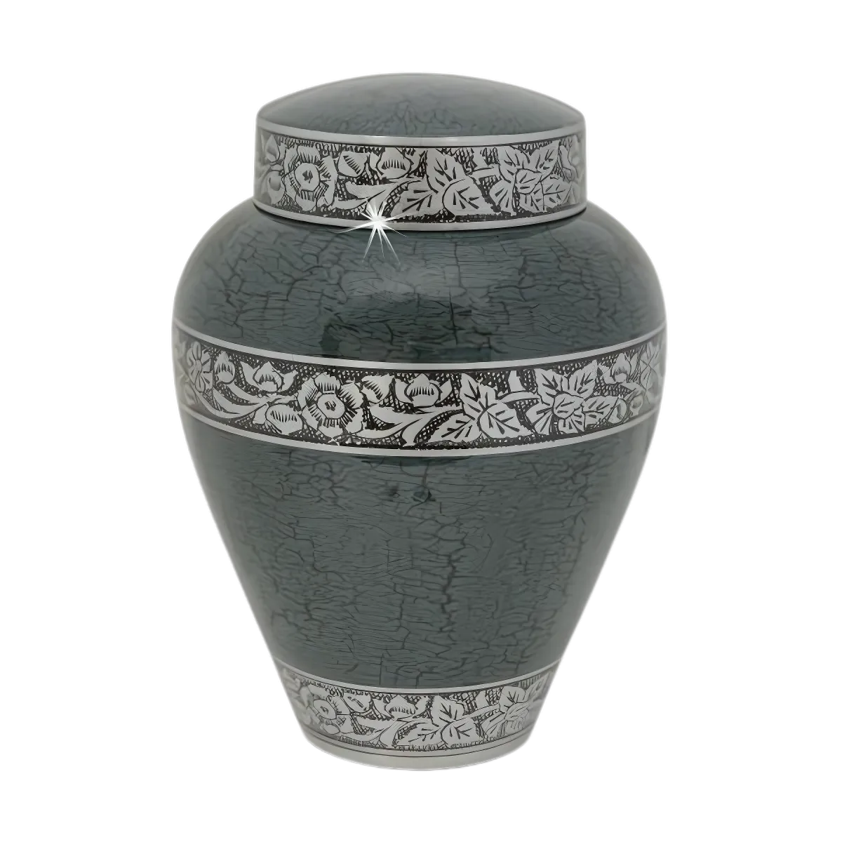 Forest Green Bounty Aluminum Urn